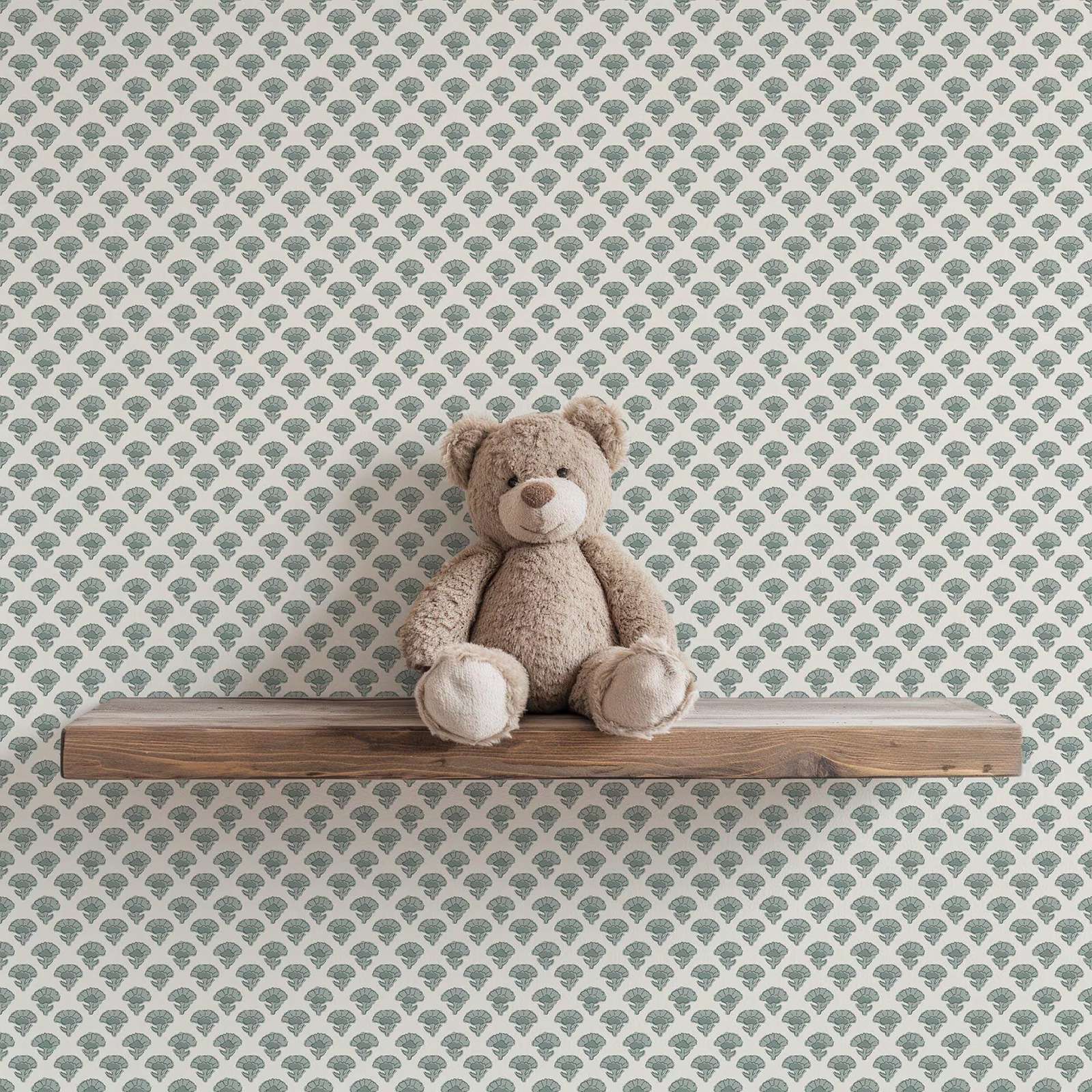 Herbal Wallpaper - Farmhouse Cottage Wallpaper Peel and Stick,Green