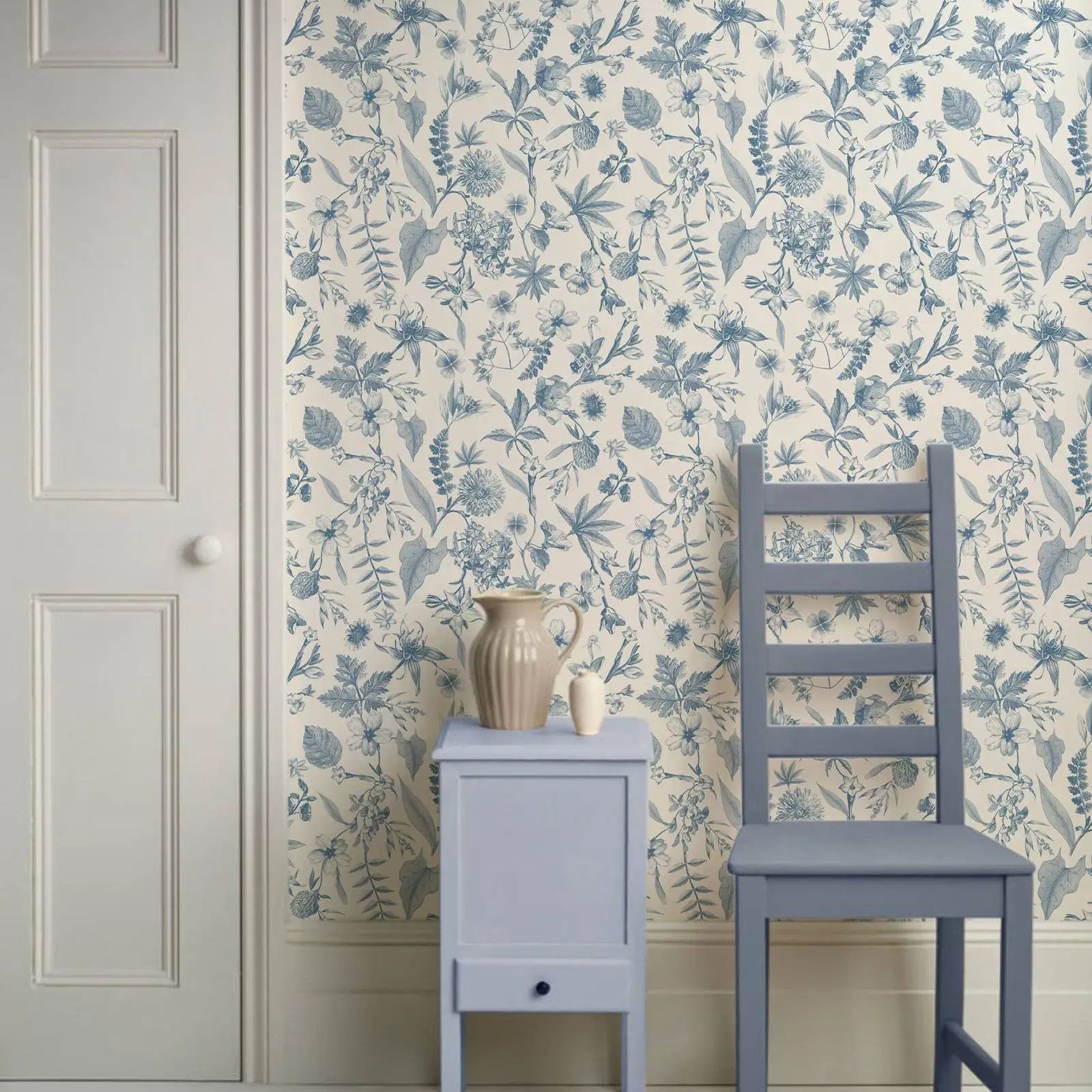 Toile Farmhouse Whimsical Wall - Herbal Wallpaper recension och pris