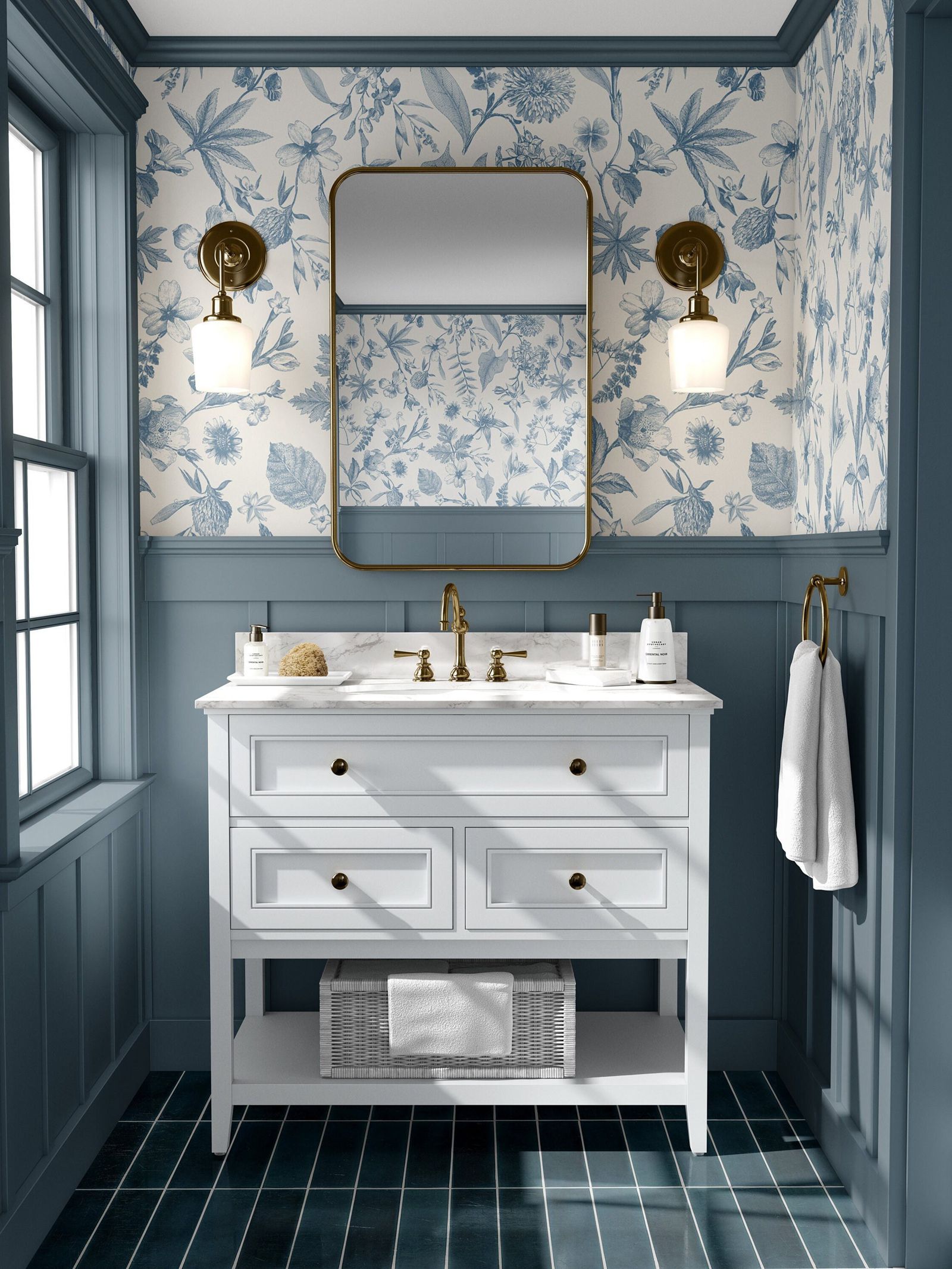 Toile Farmhouse Whimsical Wall - Herbal Wallpaper recension och pris