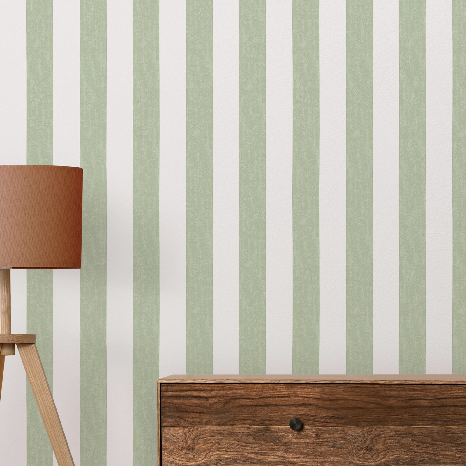 Stripe Pattern Wallpaper Peel  - Herbal Wallpaper recension och pris